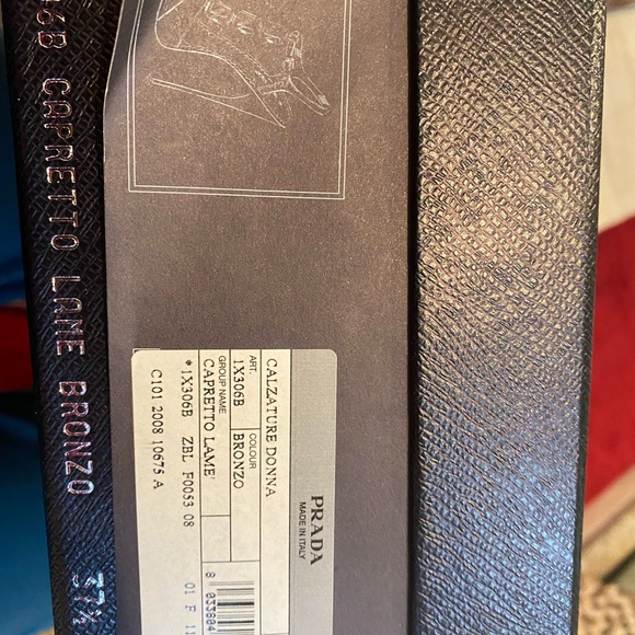 Authentic Prada embellished Sandals Heels size 37.5 - Picture 9 of 11